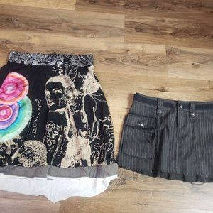 Buffalo by David Bitton punk rock style skirt